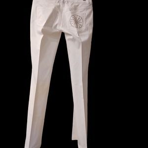 St. John White Jeans with Bling pocket